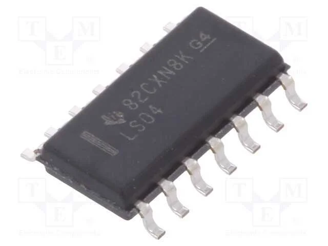 IC: digital, NOT, Ch: 6, SMD, SO14, 0&divide;70&deg;C, 74LS