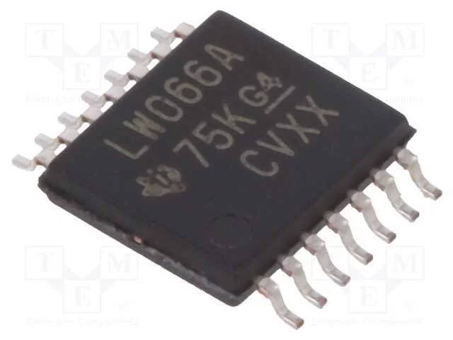 IC: comutador anal&oacute;gico, bilateral, Ch: 4, SMD, T.
