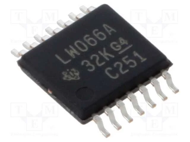 IC: comutador anal&oacute;gico, bilateral, Ch: 4, SMD, T.