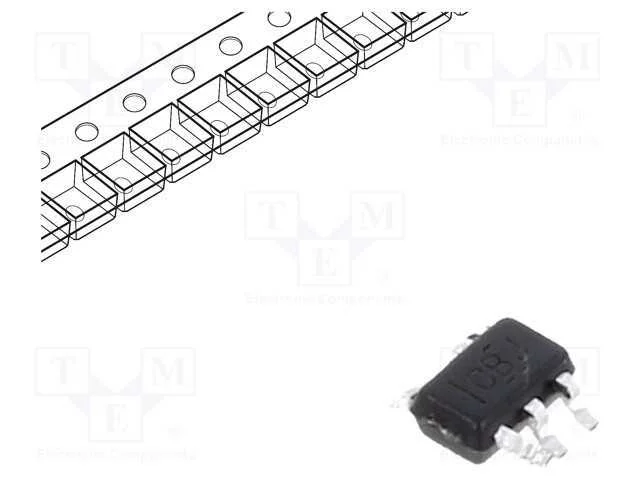 IC: digital, NOR, Ch: 1, IN: 2, CMOS, SMD, SC70-5.