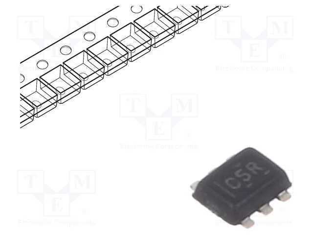 IC: comutador anal&oacute;gico, SPDT, Ch: 1, IN: 4, CMOS.