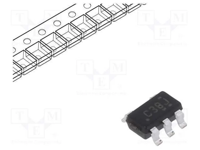 IC: digital, NAND, Ch: 1, IN: 2, CMOS, SMD, SOT23.