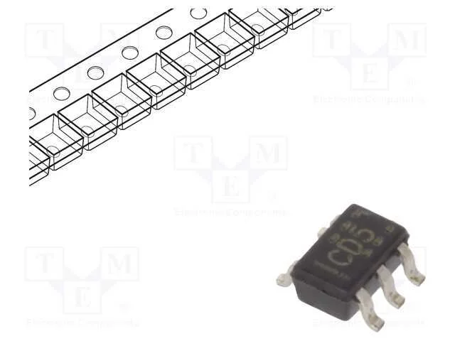 IC: digital, NOT, Ch: 1, CMOS, SMD, SC70-5, 1,65&divide;.