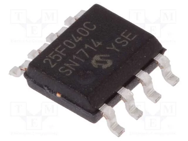 IC: mem&oacute;ria FLASH, 4MbFLASH, SDI,SPI, 40MHz, 2,3&divide;.