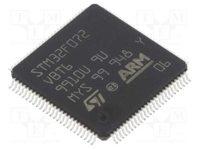 IC: microcontrolador ARM, 48MHz, LQFP100, 2&divide;3,6VDC