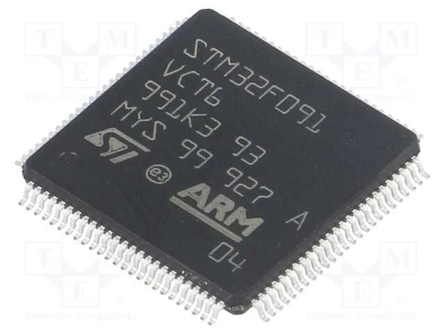 IC: microcontrolador ARM, 48MHz, LQFP100, 2&divide;3,6VD.