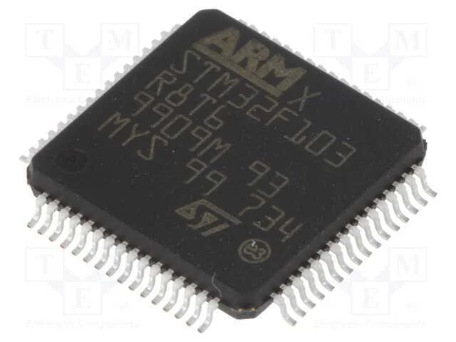 IC: microcontrolador ARM, 72MHz, LQFP64, 2&divide;3,6VDC