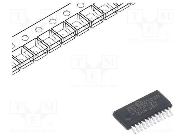 IC: driver, controlador LED, QSOP24, 5&divide;90mA, 1,3&divide;.