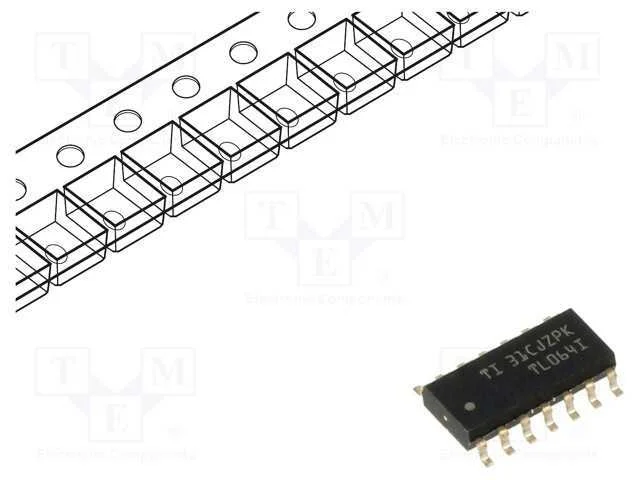 IC: amplificador operacional, 1MHz, Ch: 4, SO14, .