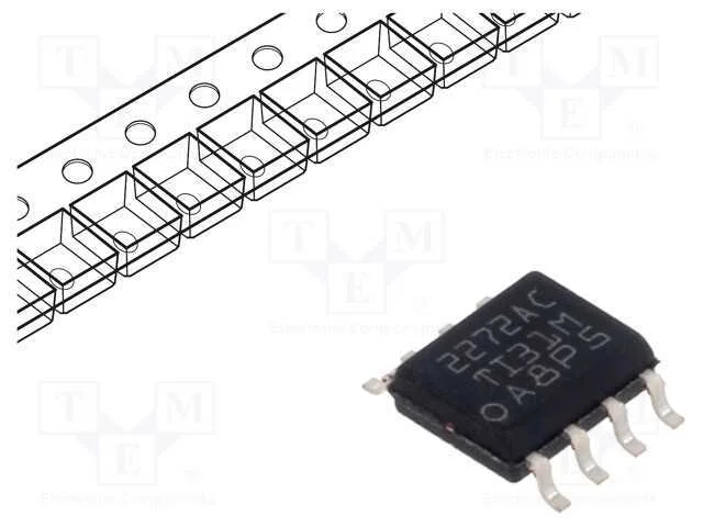 IC: amplificador operacional, 2,2MHz, Ch: 2, SO8,.