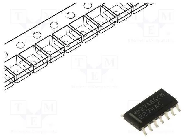 IC: amplificador operacional, 2,2MHz, Ch: 4, SO14.