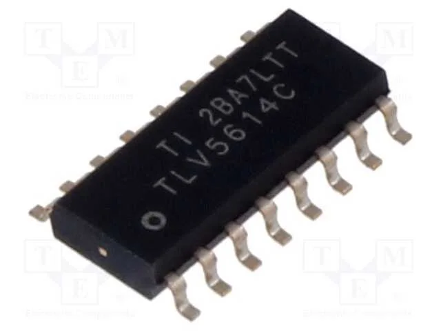 IC: Conversor D/A, 12bit, 102ksps, Ch: 4, SOIC16,.