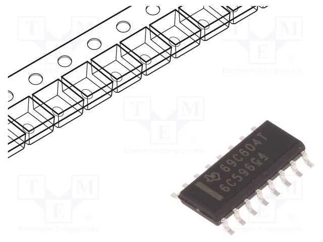 Ic: Circuito Perif&eacute;rico; 8bit,Registo de Deslocamento; Smd; So16