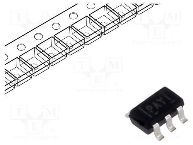 IC: driver, low-side,controlador de portas, SOT23.