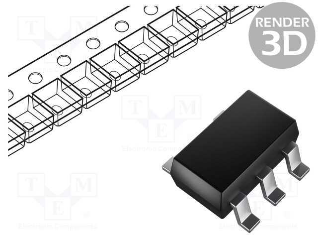 Ic: Comutador Analógico; Spst-No; Ch: 1; Sot23-5; 2÷5,5vdc