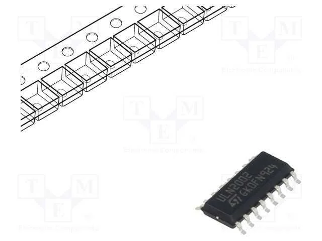IC: driver, darlington,matriz do tir&iacute;stor, SO16, .