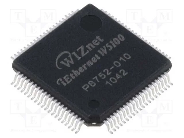 IC: controlador Ethernet, 8bit BUS,SPI, LQFP80, -.