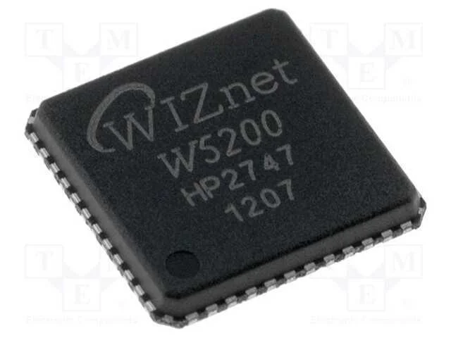 IC: controlador Ethernet, SPI, QFN48, -40&divide;85&deg;C, C.