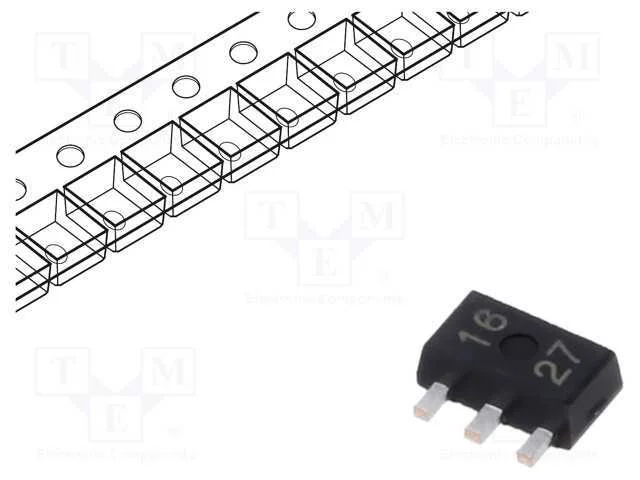 Ic: Estabilizador de Tensão; Linear,Não Regulado; 3,3v; 250ma