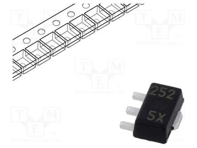 Ic: Estabilizador de Tensão; Ldo,Linear,Não Regulado; 3,3v; Smd