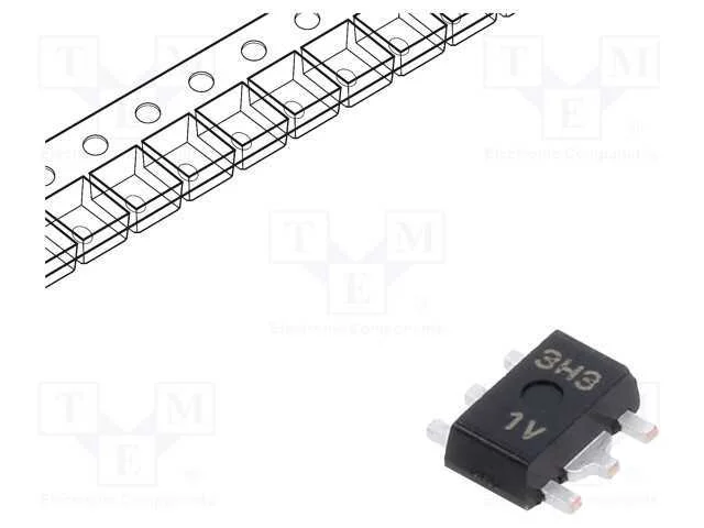 Ic: Estabilizador de Tensão; Ldo,Linear,Não Regulado; 3,3v; Smd