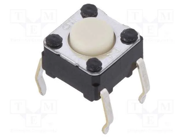 Microinterruptor TACT, SPST-NO, Pos: 2, 0,05A/24V.