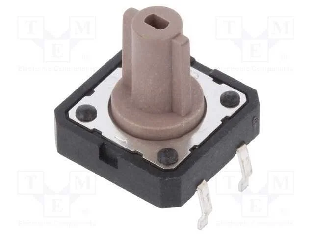 Microinterruptor Tact; Spst; Pos: 2; 0,05a/12vdc; Tht; Não Disp.