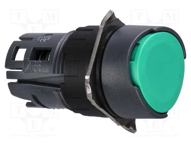 Interruptor: de Pressão; 16mm; Pos.Estáv: 1; Verde; Não Disp; Pos: 2