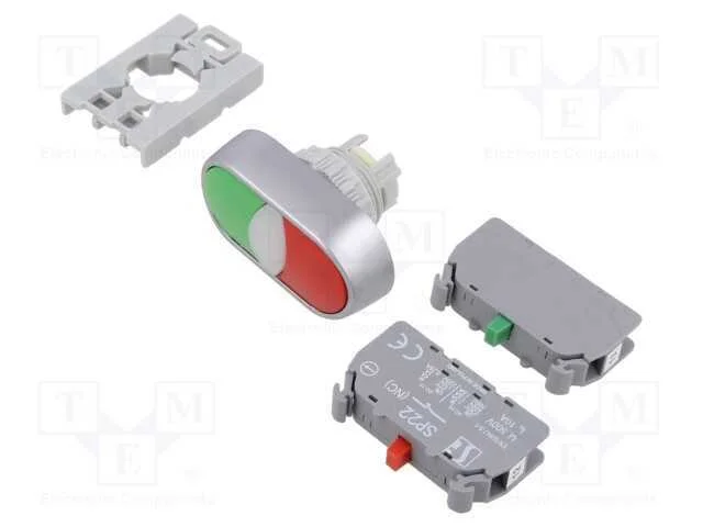 Interruptor: de Pressão; 22mm; Pos.Estáv: 1; Nc + No; Não Disp.