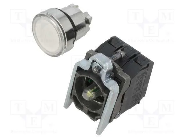 Interruptor: de Pressão; 22mm; Pos.Estáv: 1; Nc + No; Branco; Led