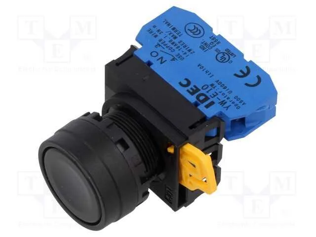 Interruptor: de Pressão; 22mm; Pos.Estáv: 2; No; Preto; Não Disp.