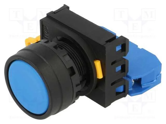 Interruptor: de Pressão; 22mm; Pos.Estáv: 2; No; Azul; Não Disp.