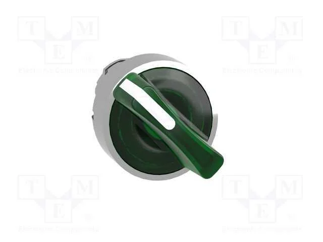 Interruptor: giratório, 22mm, Pos.estáv: 1, verde.