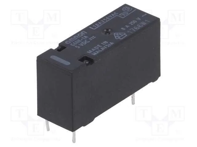 Relé: eletromagnético, SPST-NO, Ubobina: 5VDC, Ic.