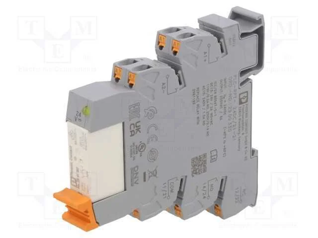 Relé: interface, DPDT, Ubobina: 24VDC, 6A, 6A/250.