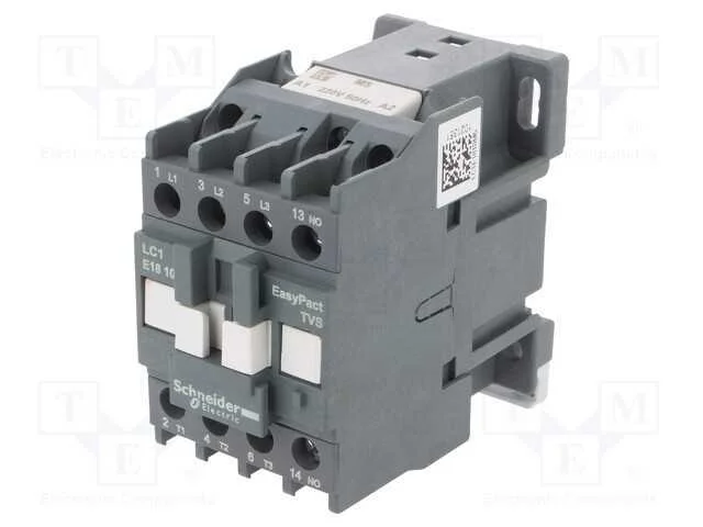 Contator: 3 Polos; No X3; Contatos Auxiliares: No; 220vac; 18a