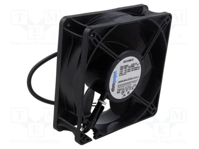 Ventilador: Ac; Transversal; 120x120x38mm; 172m3/H; Esférico