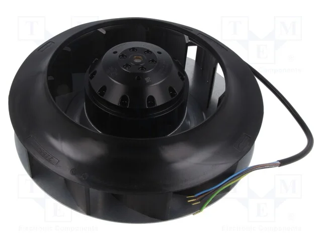 Ventilador: AC, radial, 230VAC, Ø225x69mm, 825m3/.