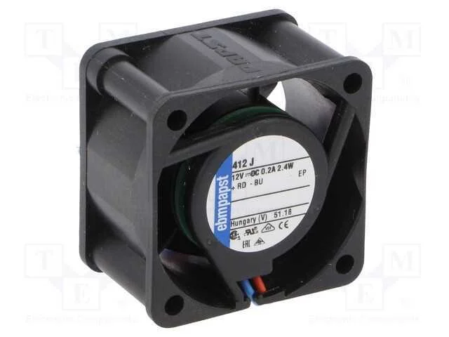 Ventilador: Dc; Transversal; 12vdc; 40x40x25mm; 19m3/H; 39dba