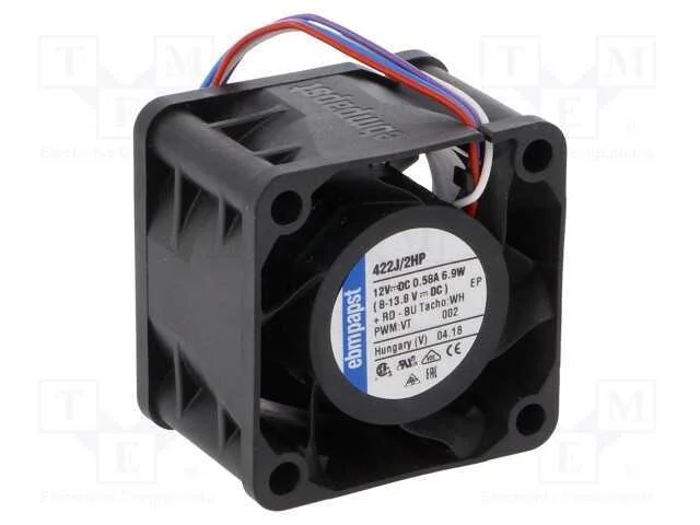 Ventilador: Dc; Transversal; 12vdc; 40x40x28mm; 37,6m3/H; 54dba