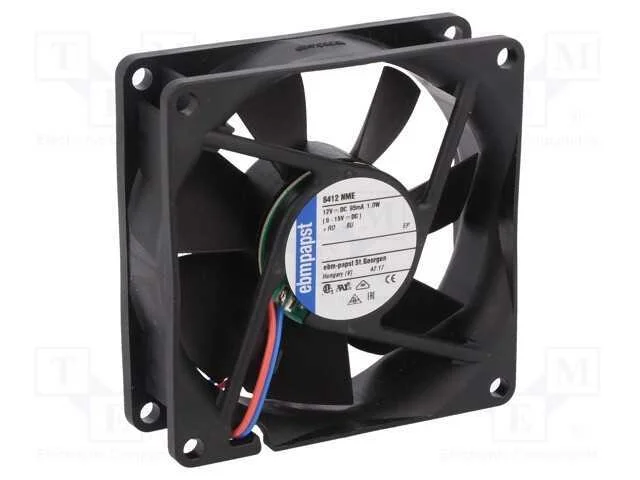 Ventilador: Dc; Transversal; 12vdc; 80x80x25mm; 58m3/H; 27dba