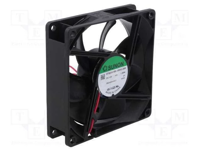 Ventilador: DC, transversal, 12VDC, 92x92x25mm, 9.