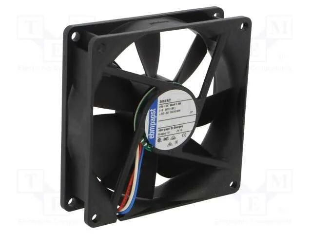 Ventilador: DC, transversal, 24VDC, 92x92x25mm, 8.
