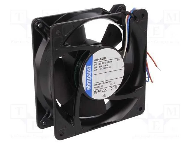 Ventilador: DC, transversal, 24VDC, 119x119x38mm,.