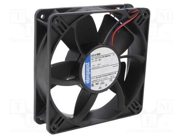 Ventilador: DC, transversal, 24VDC, 119x119x32mm,.