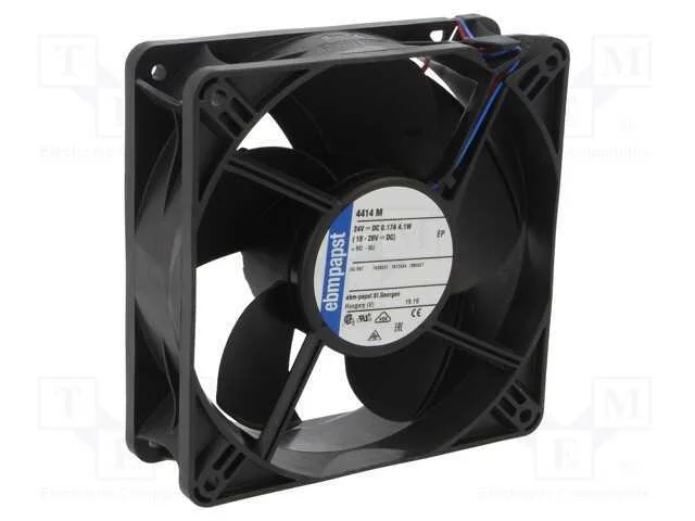 Ventilador: DC, transversal, 24VDC, 119x119x38mm,.