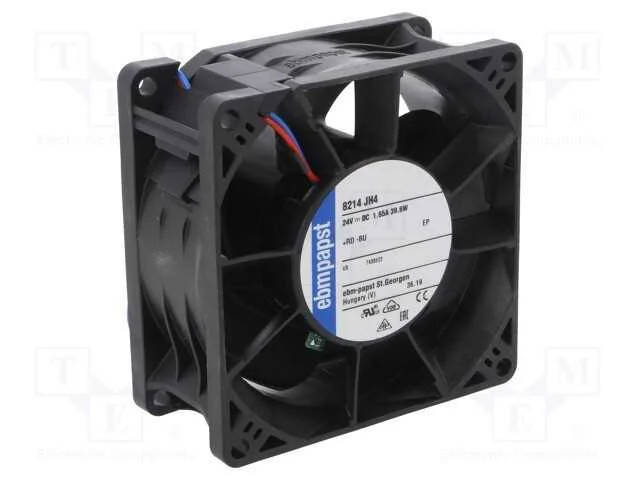 Ventilador: DC, transversal, 24VDC, 80x80x38mm, 2.