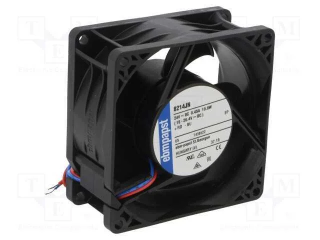 Ventilador: DC, transversal, 24VDC, 80x80x38mm, 1.