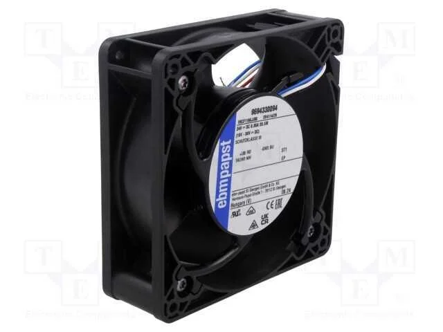 Ventilador: DC, transversal, 24VDC, 119x119x38mm,.