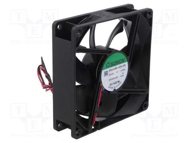 Ventilador: DC, transversal, 24VDC, 92x92x25mm, 9.